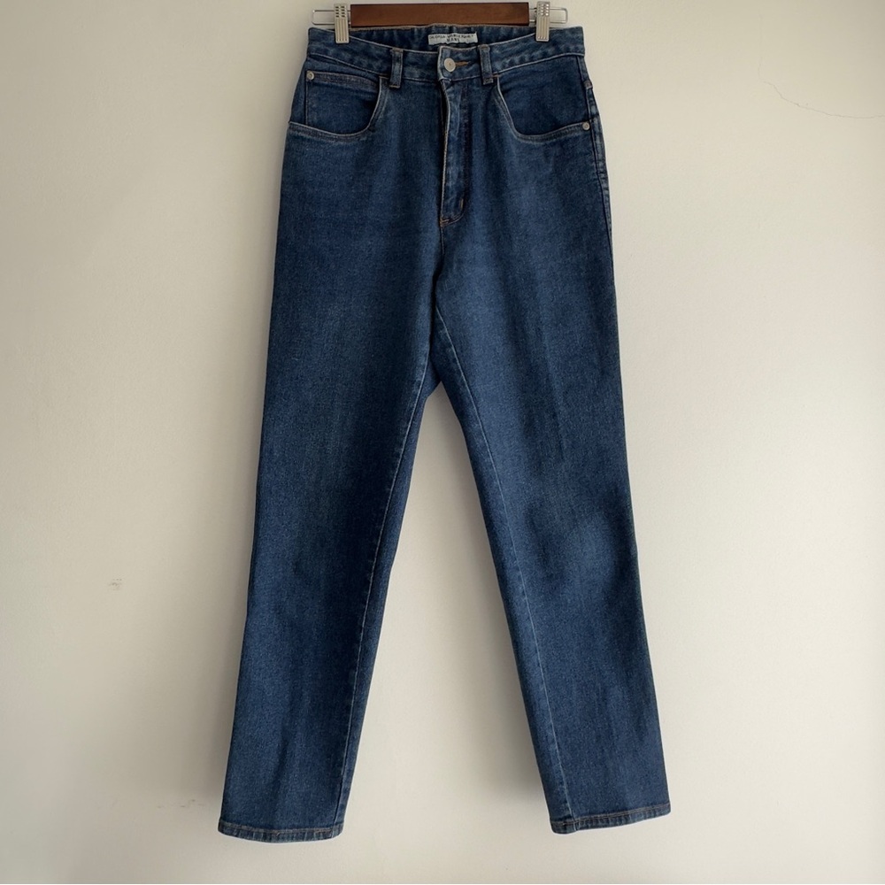 Vintage 80’s Gloria Vanderbilt Med-Dark Wash High Waisted Skinny Jeans